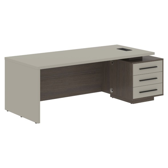 Стол руководителя с тумбой VCT 2290(R) 2200х900х750 VELION в Салехарде 