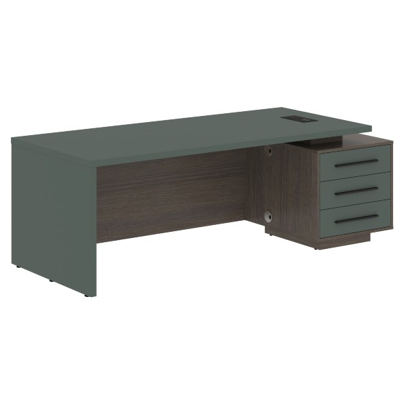 Стол руководителя с тумбой VCT 2290(R) 2200х900х750 VELION в Салехарде 