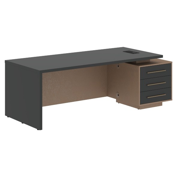 Стол руководителя с тумбой VCT 2290(R) 2200х900х750 VELION в Салехарде 