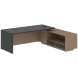 Стол руководителя с тумбой VCT 2319(R) 2300х1900х750 VELION в Салехарде 